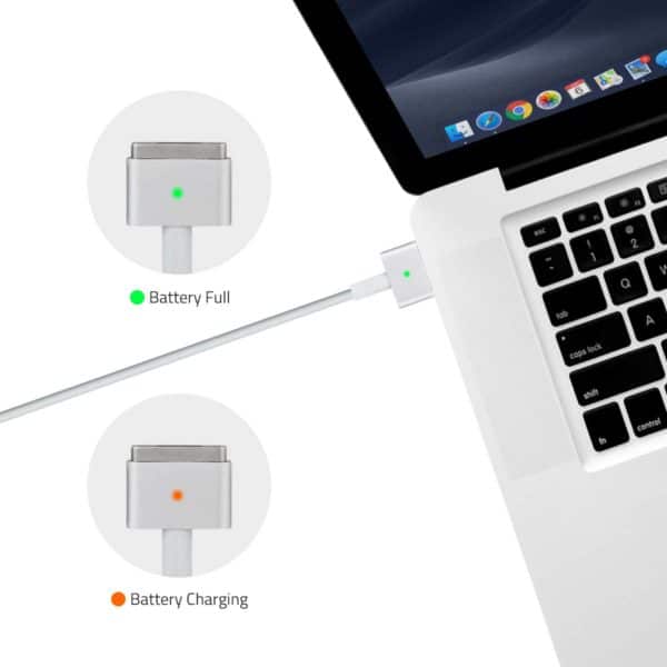 magsafe 2 macbook laptop charger T-Shaped pin battery charging led