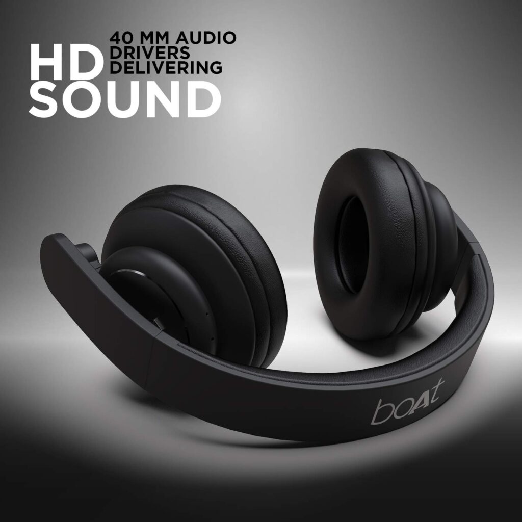 Boat Rockerz 450 Bluetooth Wireless Headphones with 15Hrs Backup Time