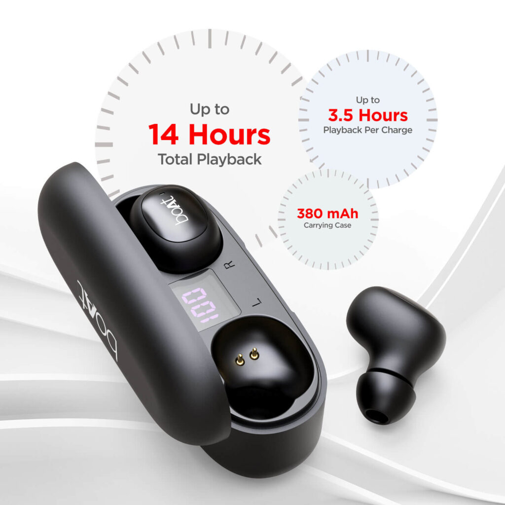 Boat Airdopes 121v2 Earbuds Bluetooth Headset – Upto 14hrs Backup Time