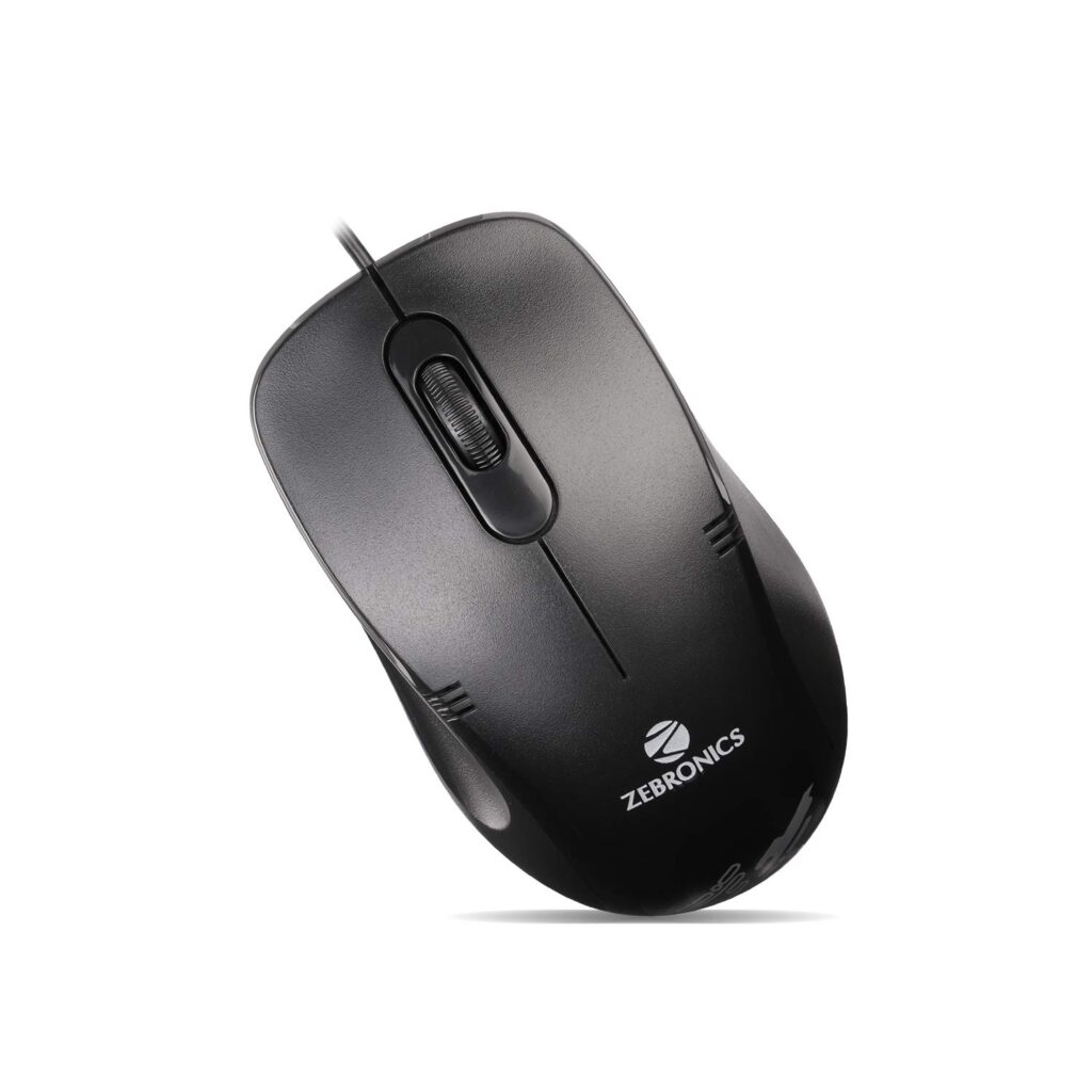 Zebronics Zeb-Power Plus USB Wired Optical Mouse – For PC Macbook and Laptops