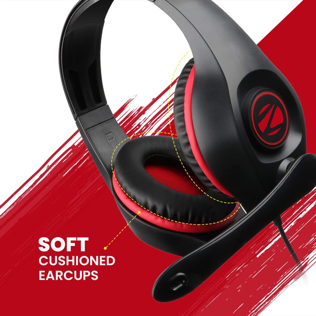 Zebronics Zeb-Grace U USB Wired Headphone Headset with Adjustable Mic