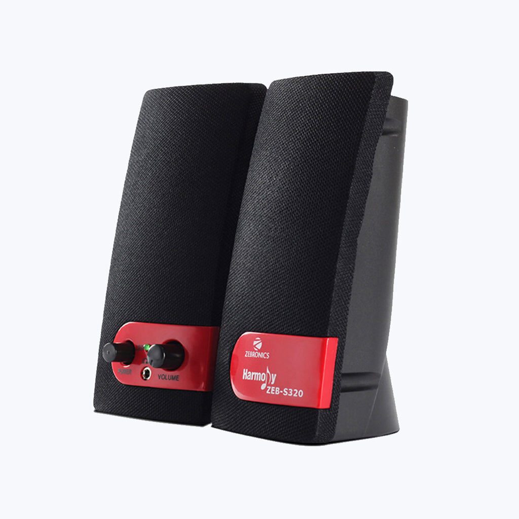 Zebronic Zeb-S320 Harmony 2.0 Multimedia Speaker with Volume Control and Aux 3.5mm Audio Jack