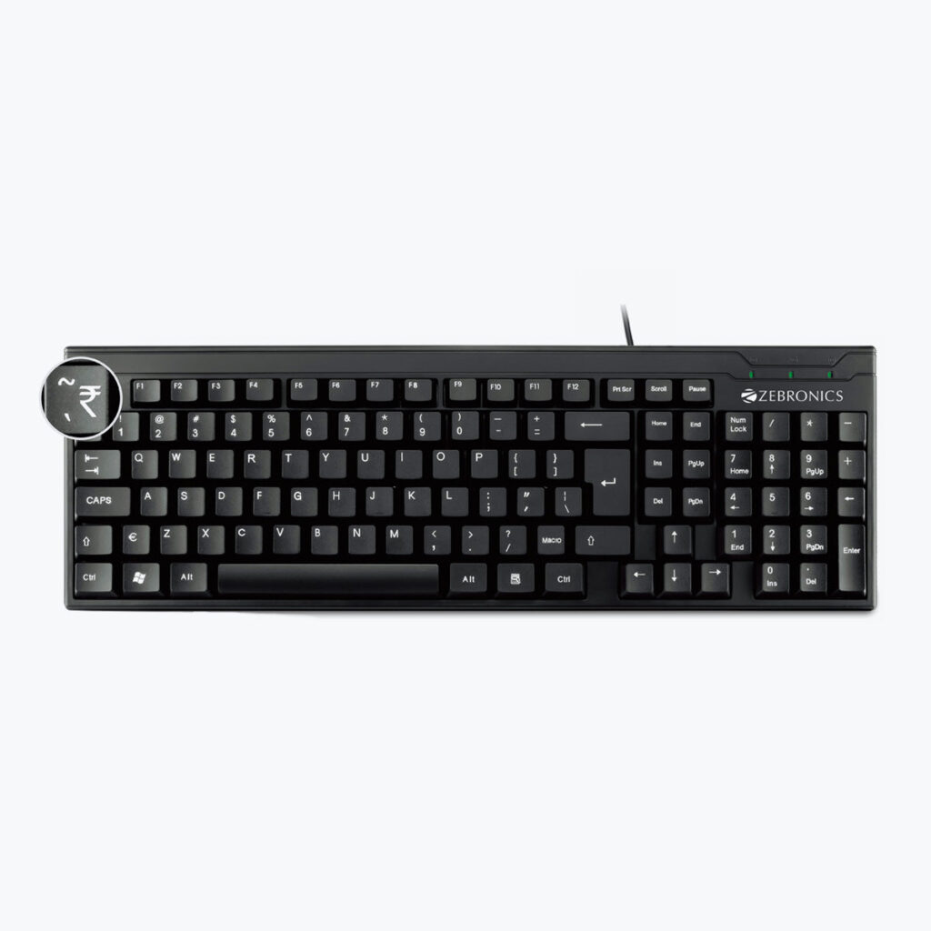Zebronics Zeb-K35 USB Wired Standard Keyboard for PC Computer