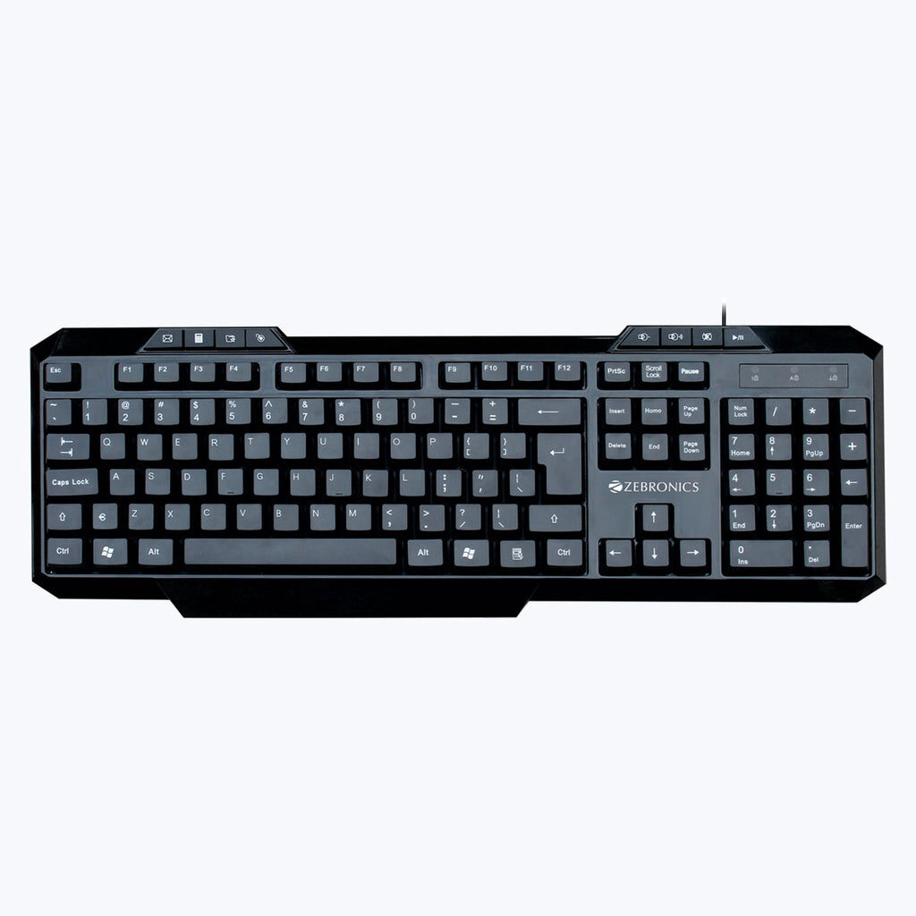 Zebronics Zeb-KM2000 USB Wired Multimedia Keyboard for PC Computer