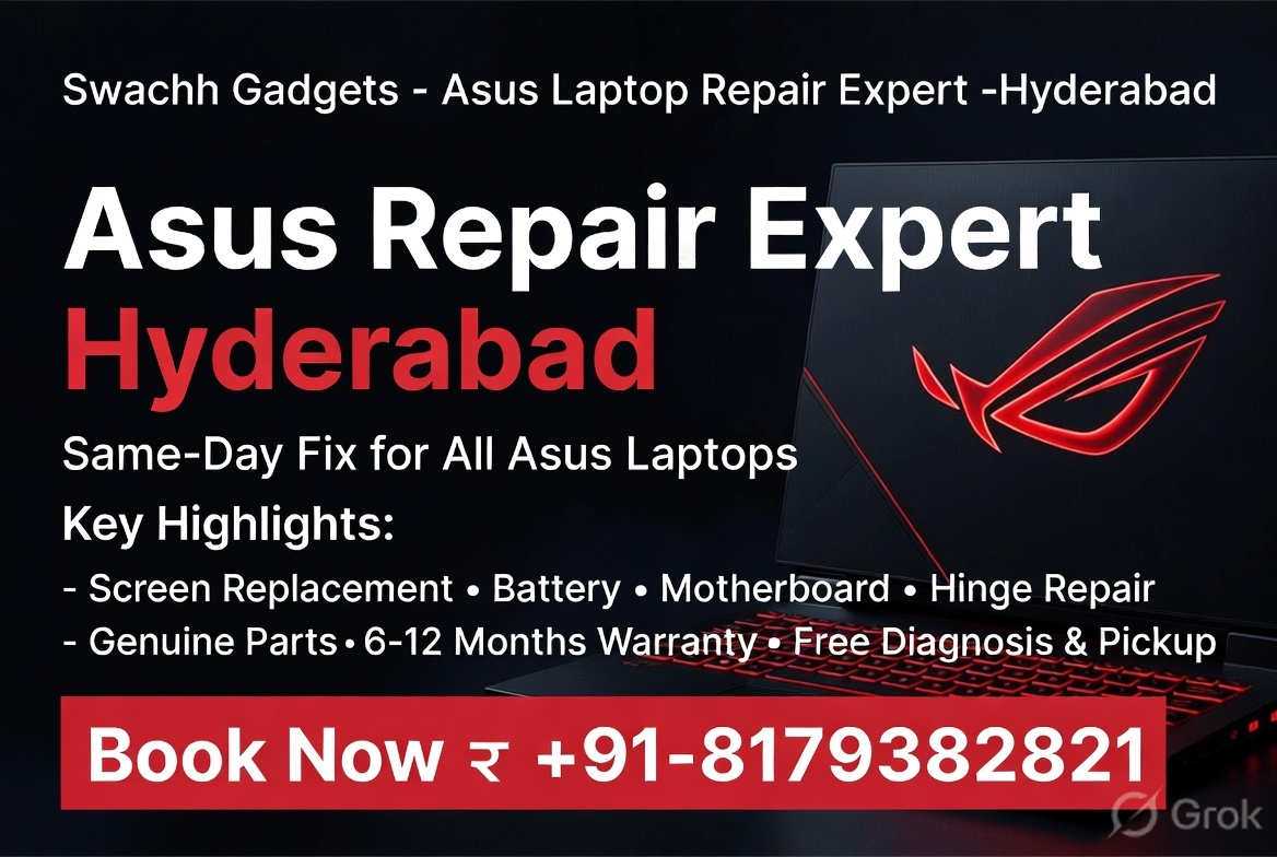 Asus laptop repair in Gachibowli