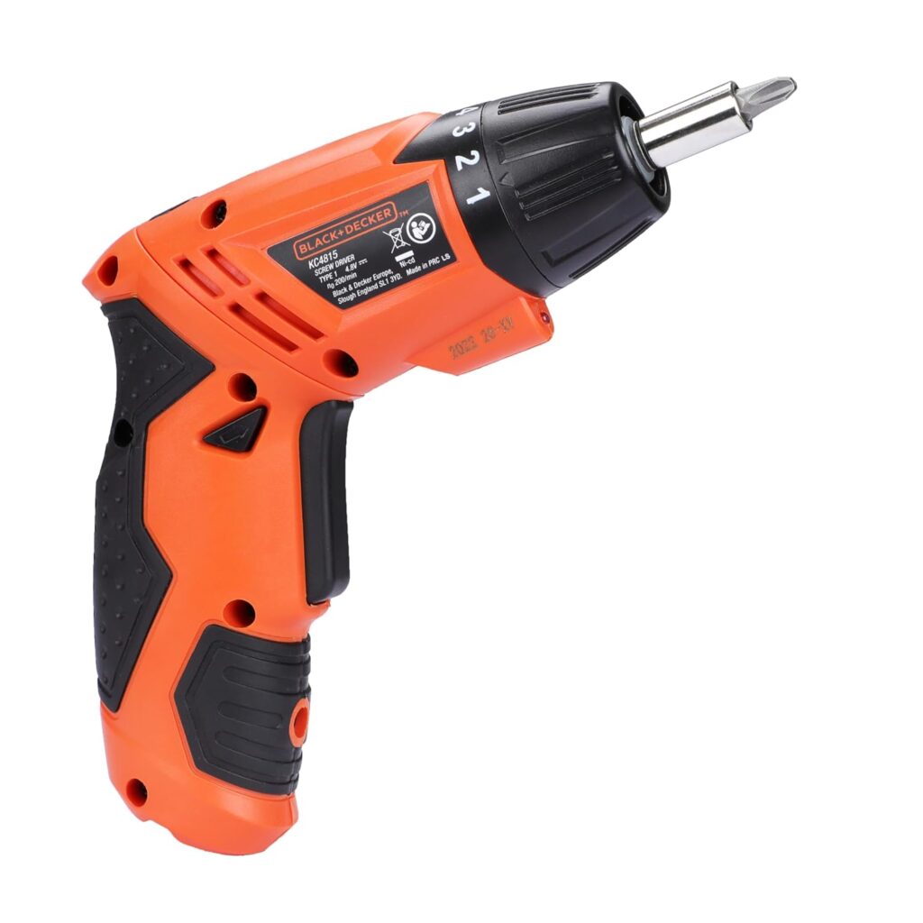 Black+Decker KC4815 4.8V Cordless Screwdriver with Charger
