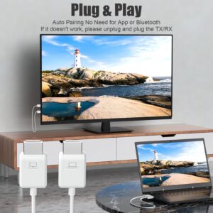 CS6 Wireless HDMI Transmitter and Receiver Wireless Display for Screen Mirroring and Extension - Plug and play