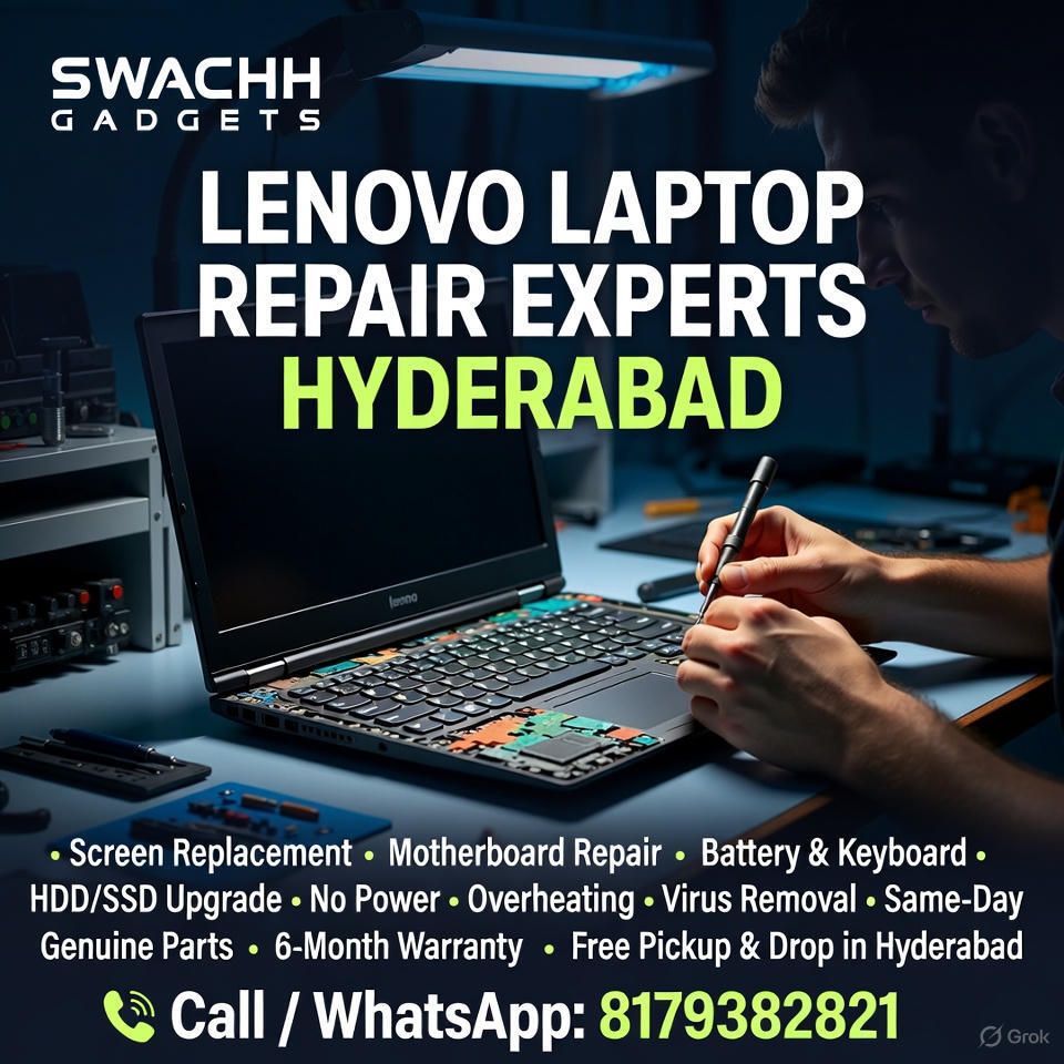 Lenovo laptop repair in Gachibowli
