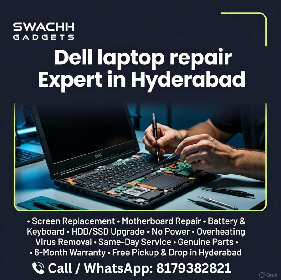 Dell laptop repair in Madhapur